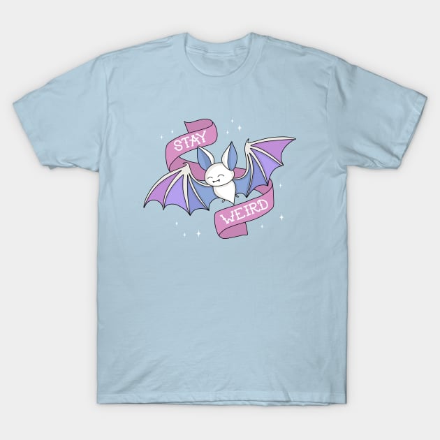 Pastel Goth Bat T-Shirt by valentinahramov